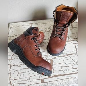 Timberland PRO TITAN 6" Alloy Toe WP Work Boots Leather - Womens Size 6.5M Good